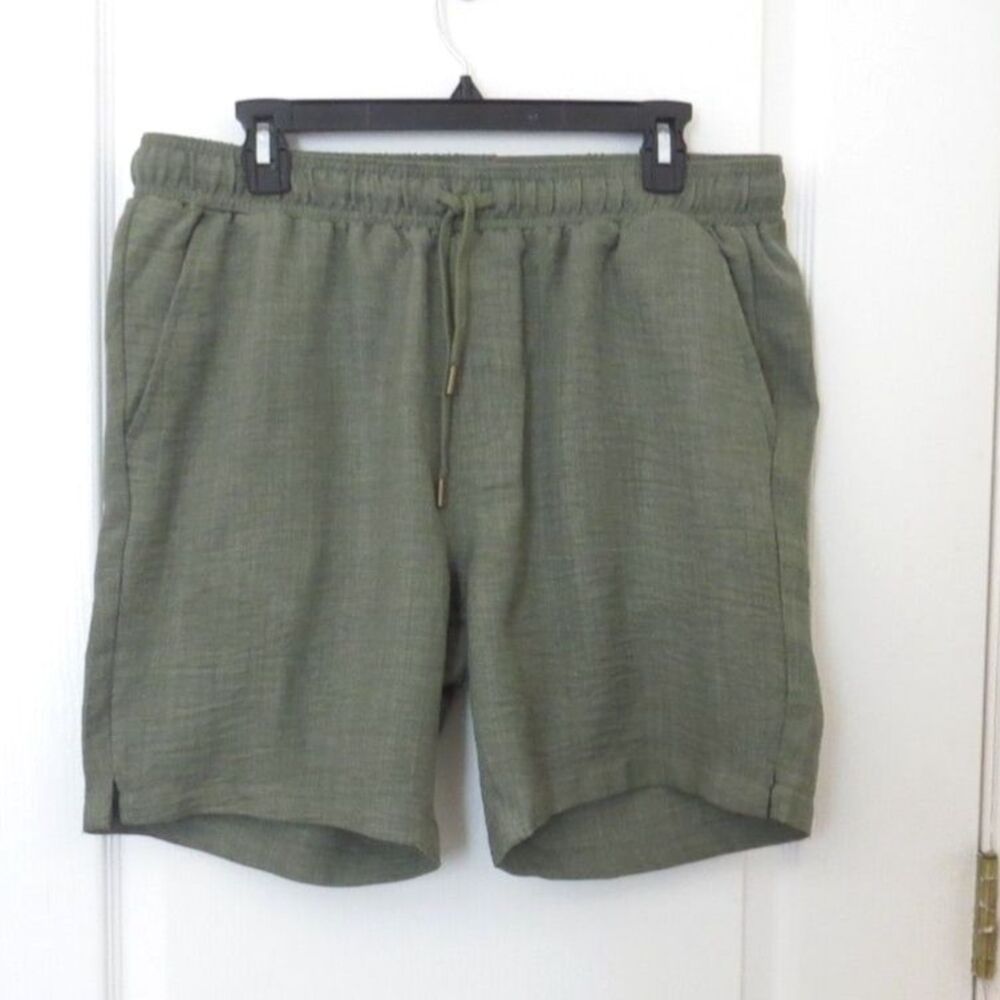 Essex Crossing Aria women's Lightweight  Shorts Drawstring Olive Green L EUC